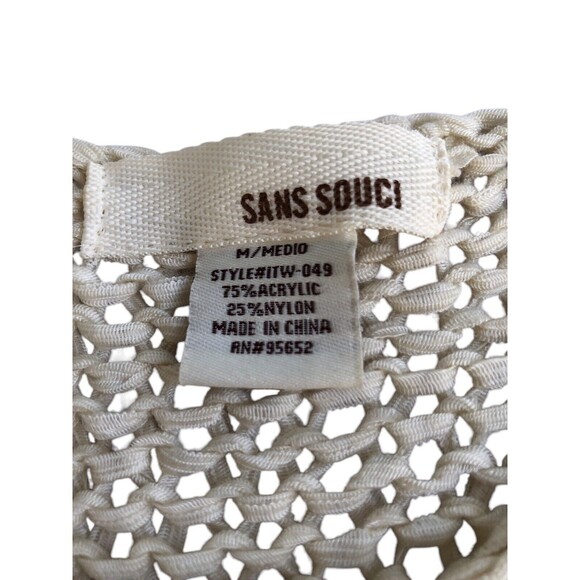 Sans Souci Women Beige Knit Pullover Sweater Medium - Picture 6 of 7